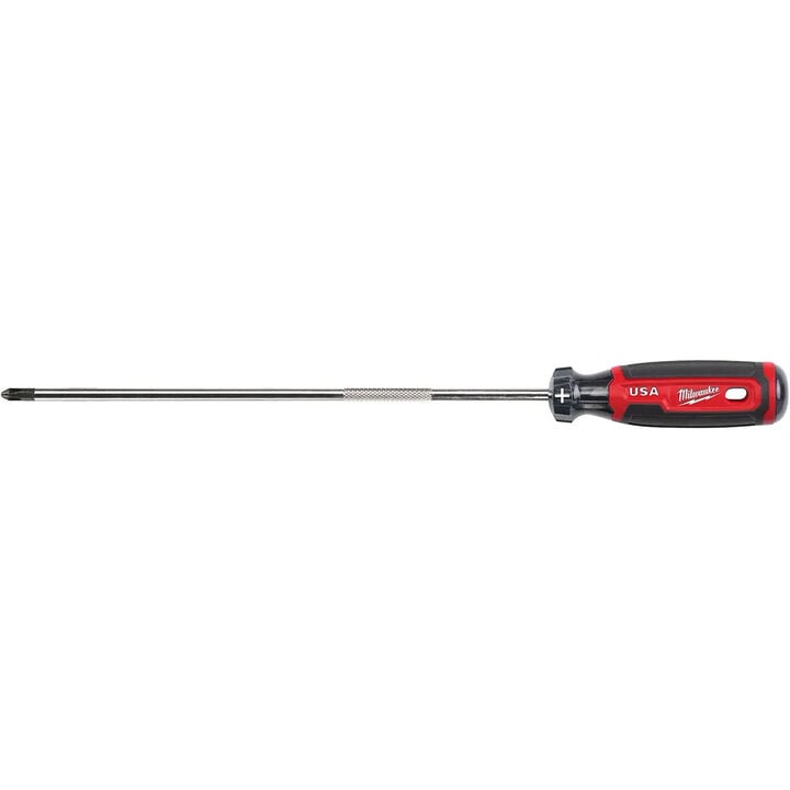 Milwaukee #2 Phillips 10inch Cushion Grip Screwdriver (USA)