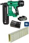 Metabo HPT 18V MULTIVOLT 7/16 Inch Standard Crown Stapler 2 Ah Kit & Standard Crown Staple Bundle, small image number 1