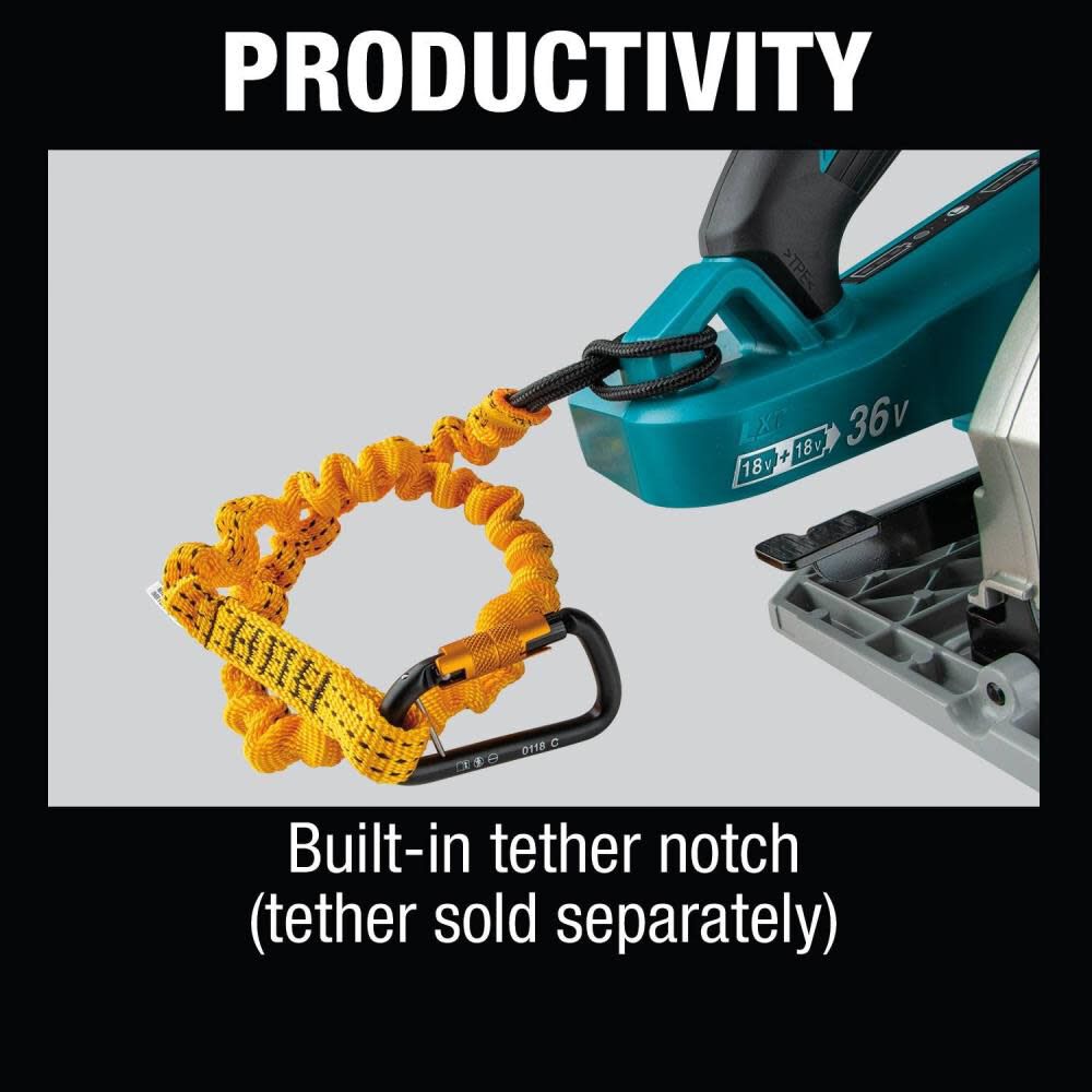 Makita 18V X2 LXT 36V 7 1 4 Circular Saw with Guide Rail