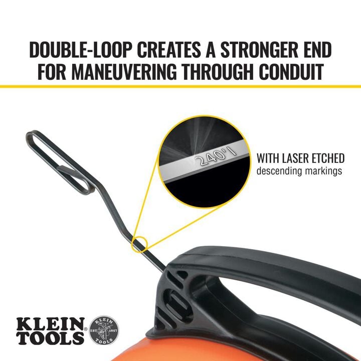 Klein Tools 240' Steel Fish Tape, large image number 3