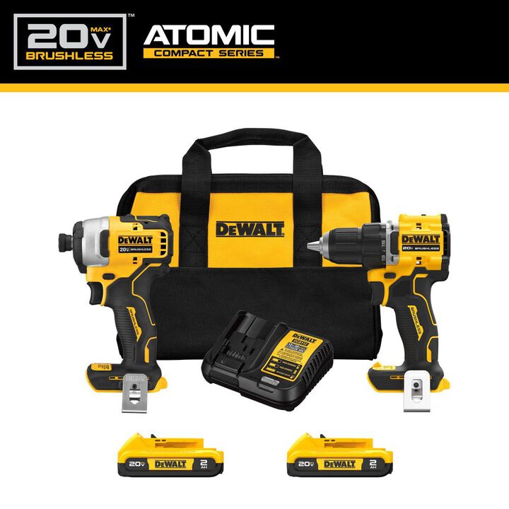 DEWALT ATOMIC 20V MAX Brushless 2-Tool Combo Kit, large image number 1