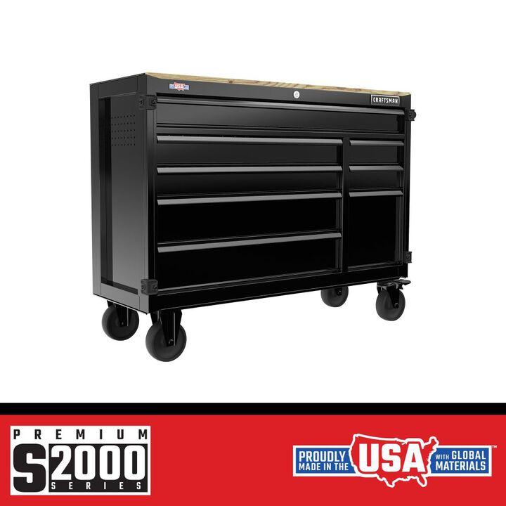 CRAFTSMAN Premium S2000 Series 52 Inch Wide 8-Drawer Workstation, large image number 1