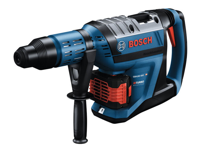 Bosch 18V Hitman SDS max 1 7/8 in Rotary Hammer Kit with 2 CORE18V 8Ah PROFACTOR Batteries Factory Reconditioned, large image number 4
