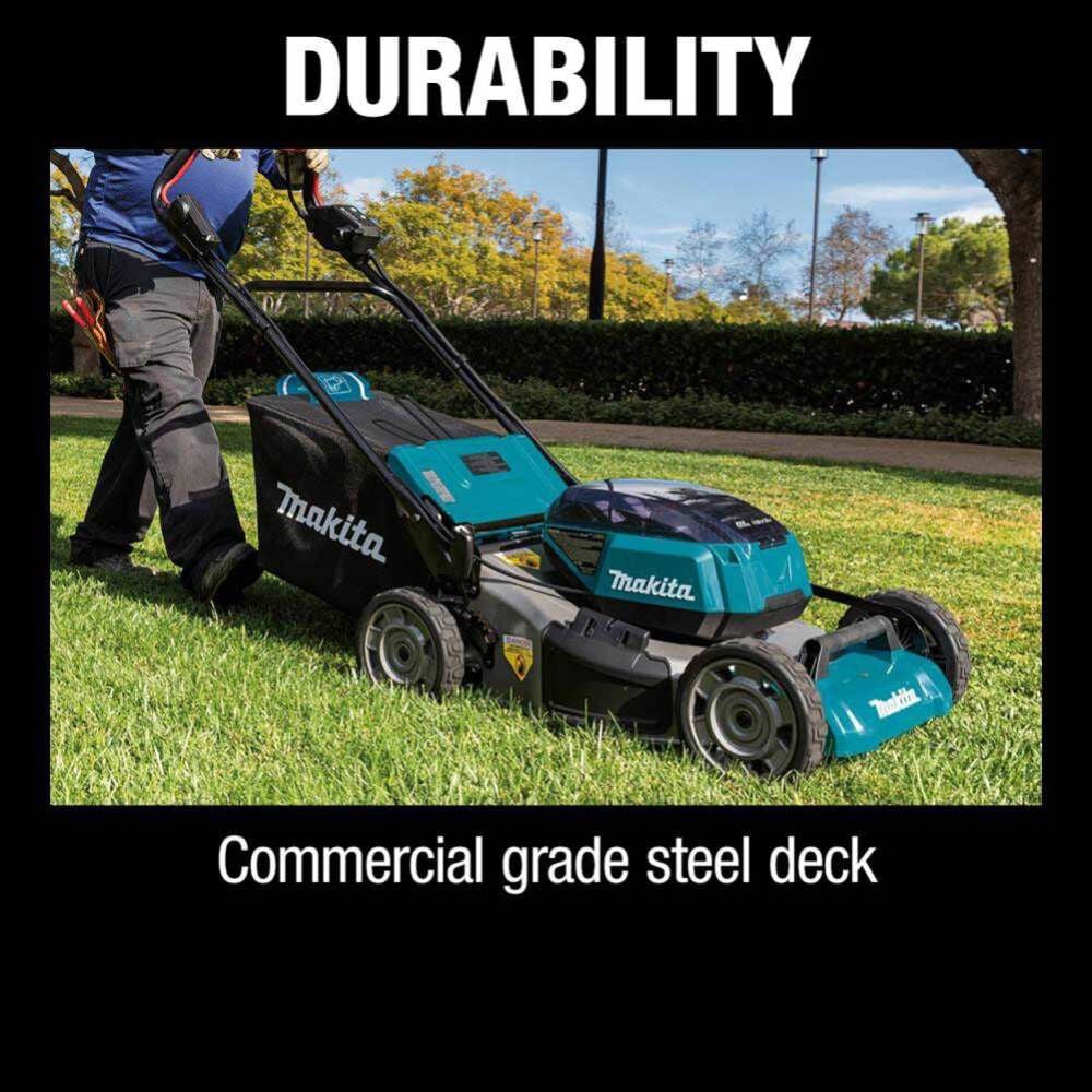 Makita 18V X2 (36V) LXT LithiumIon Brushless Cordless 21in Self Propelled Lawn Mower Kit with 4 Batteries (5.0Ah), large image number 6