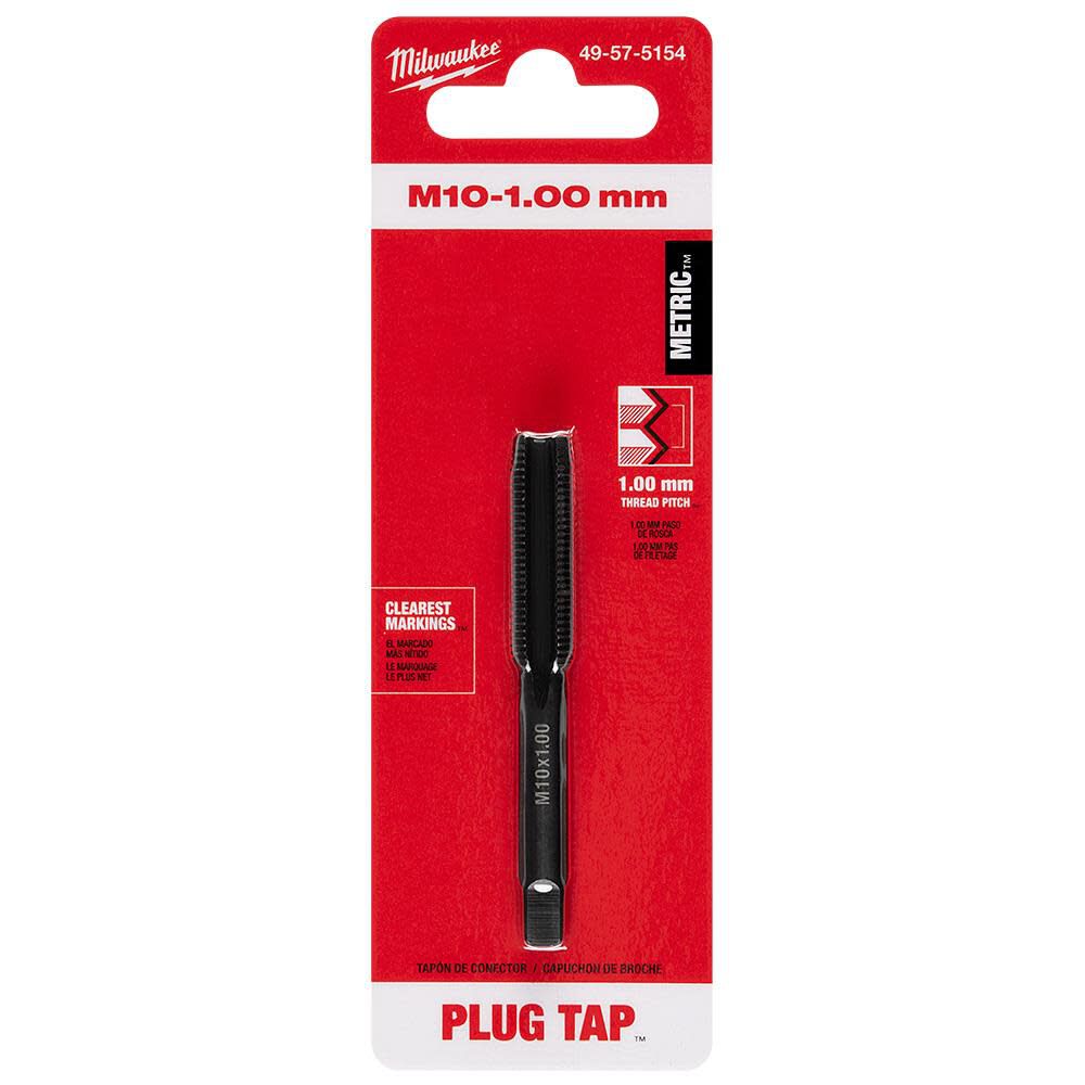 Milwaukee M10-1.00 mm Straight Flute Plug Tap, large image number 12
