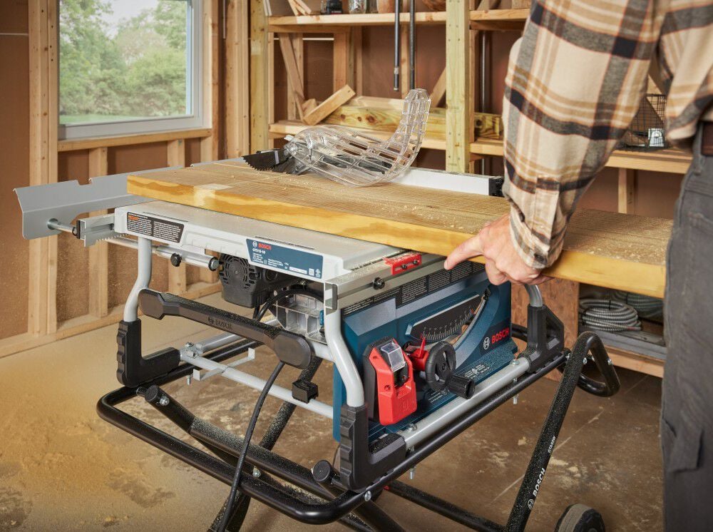 Bosch 10in Jobsite Table Saw with Gravity-Rise Wheeled Stand, large image number 9