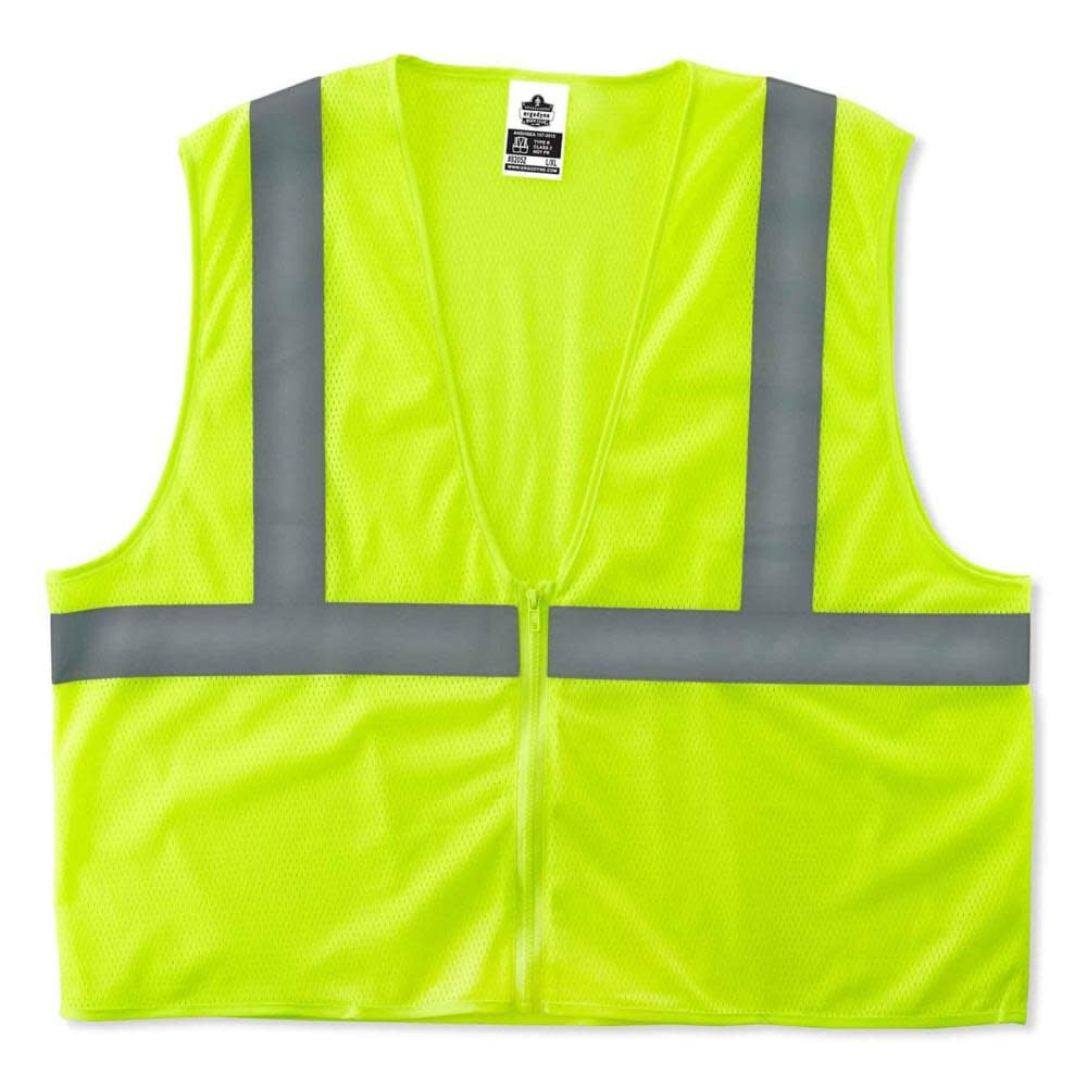 Ergodyne Glowear 8205Z Type R Class 2 Super Eco No Mesh Vest – Large/XL Size Large/XL – 20995