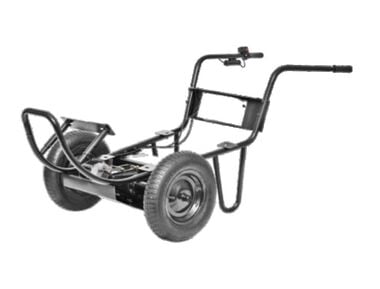 Chore Warrior Electric Power Assist Wheelbarrow without Poly Tub