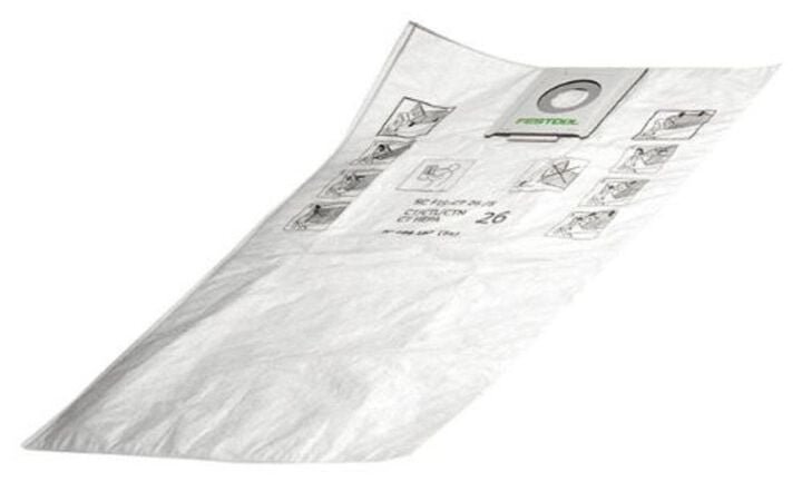 Festool Self Clean Filter Bag for CT26 (5pk)