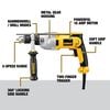 DEWALT 1/2 In. VSR Pistol Grip Hammerdrill Kit, small image number 4