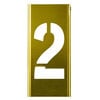 C H Hanson 3 Inch Stencil Set-Numbers, Brass, 15 Pieces, small image number 2