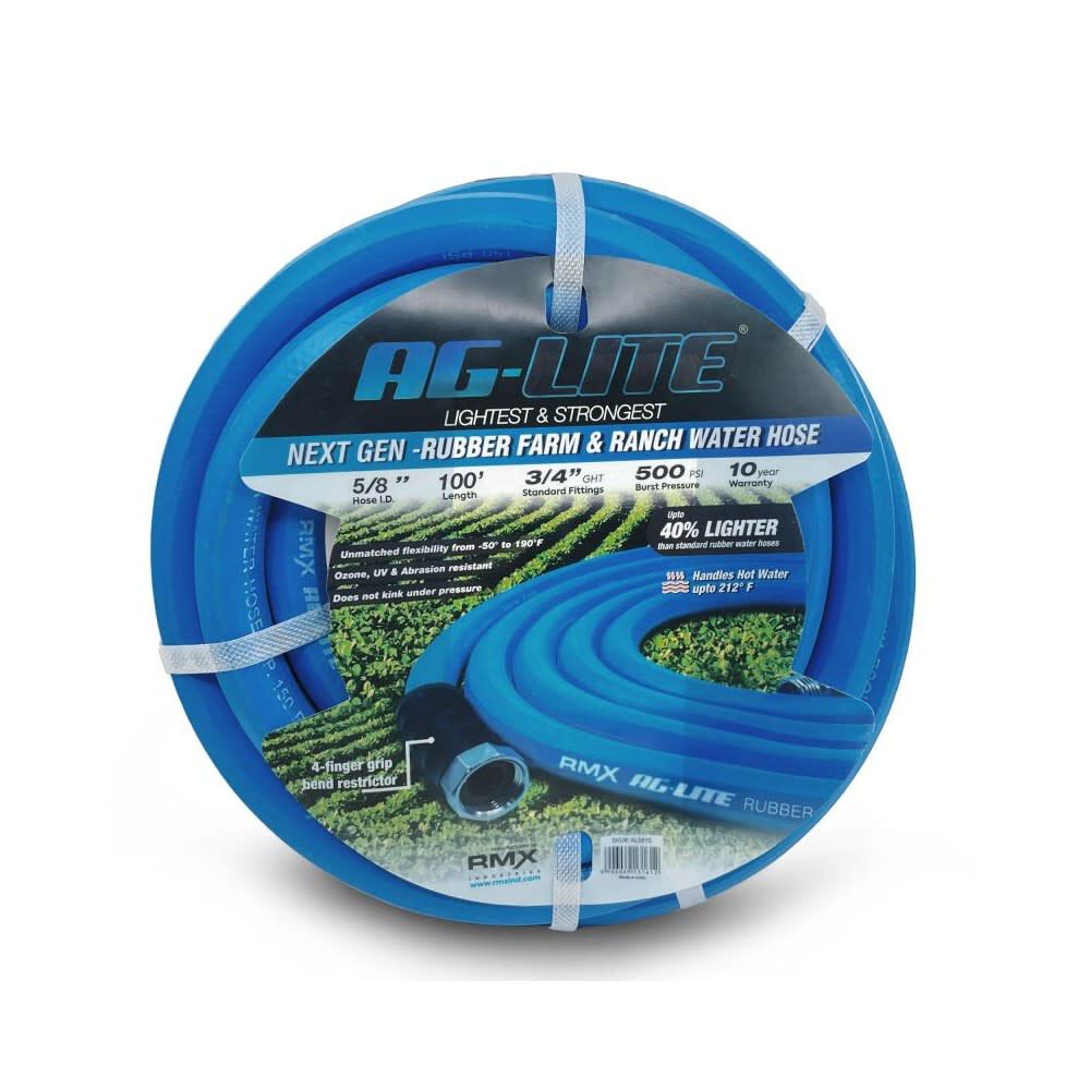 BluBird AG-Lite 5/8 Inch x 100 Ft. Rubber Water Hose Assembly – AL58100