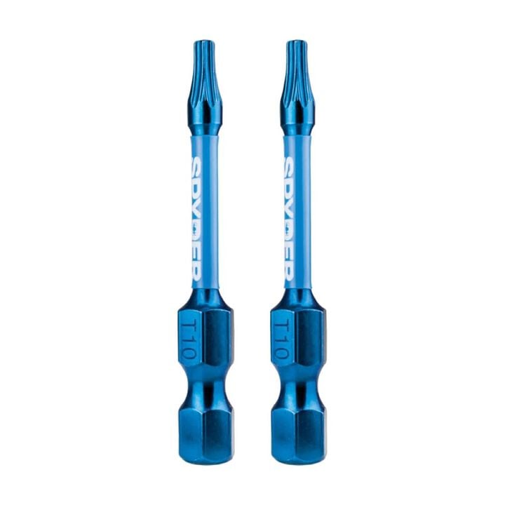 Spyder 2 Inch T10 Impact Driver Bit, 2 Pieces