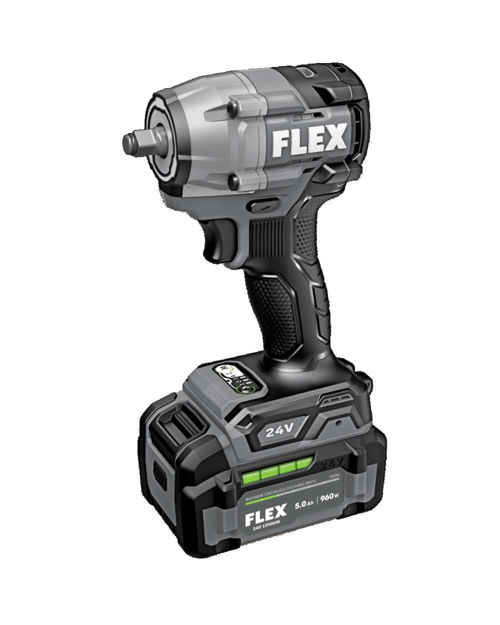 FLEX 24V Cordless 3/8 Inch Compact Impact Wrench Kit, large image number 3