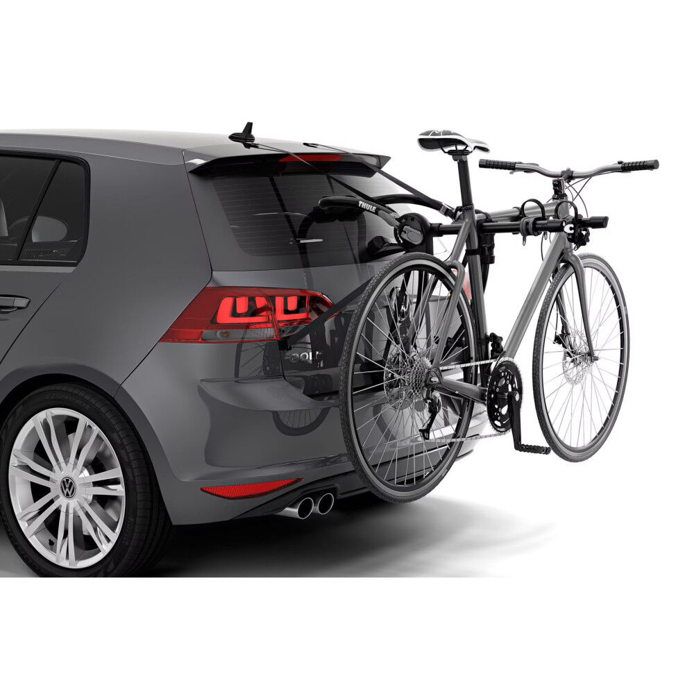Bike rack store for hatchback car