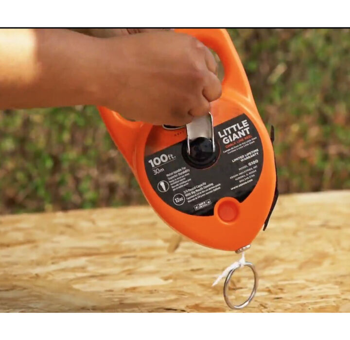 Keson Giant 110 Ft Length 12 Oz Capacity String Chalk Line Reel, large image number 4