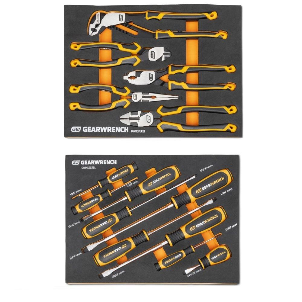 GEARWRENCH Plier and Slotted Screwdriver Set Bundle, large image number 1