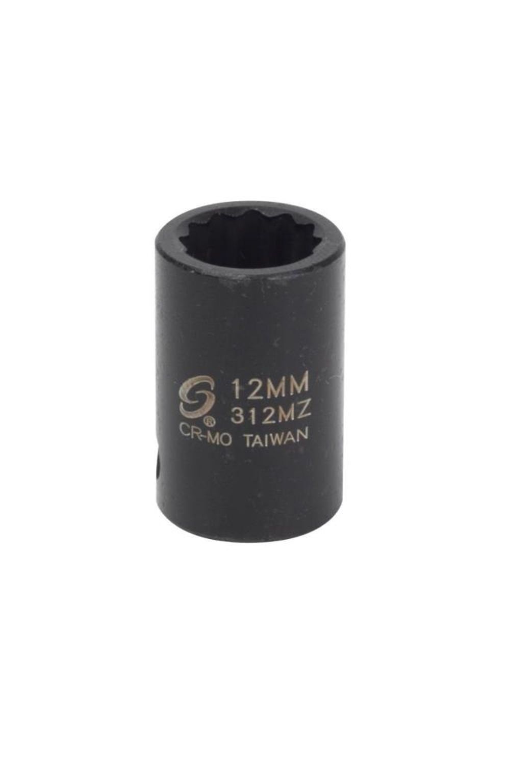 Sunex 3/8 Inch Drive 12mm 12 Point Metric Standard Impact Socket, large image number 1