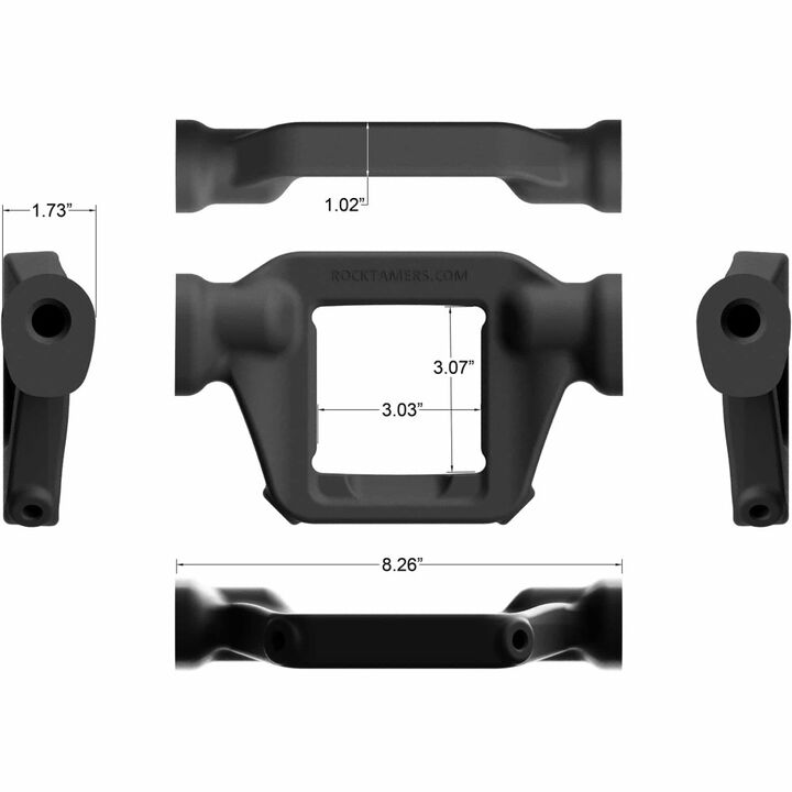 Rock Tamers 3 Inch Drawbar Adjustable Mudflap System, large image number 11