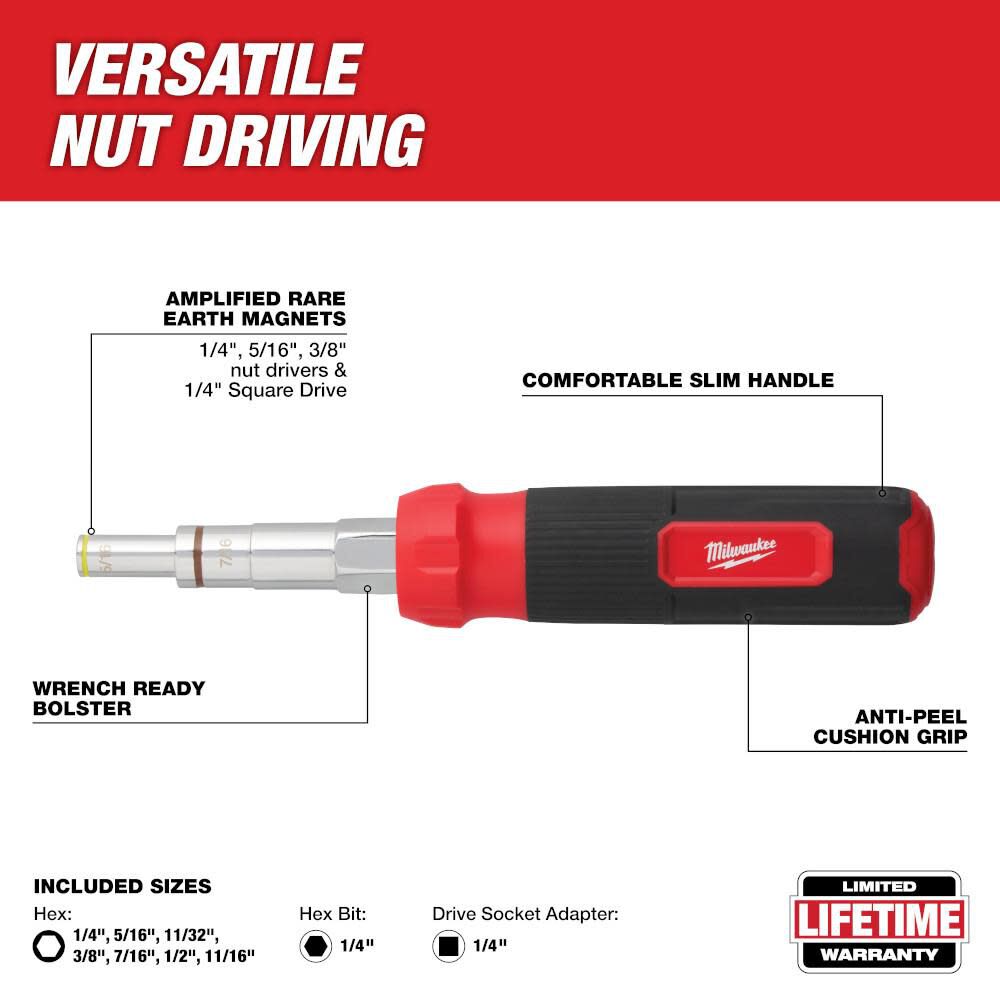 Milwaukee multi 2025 nut driver