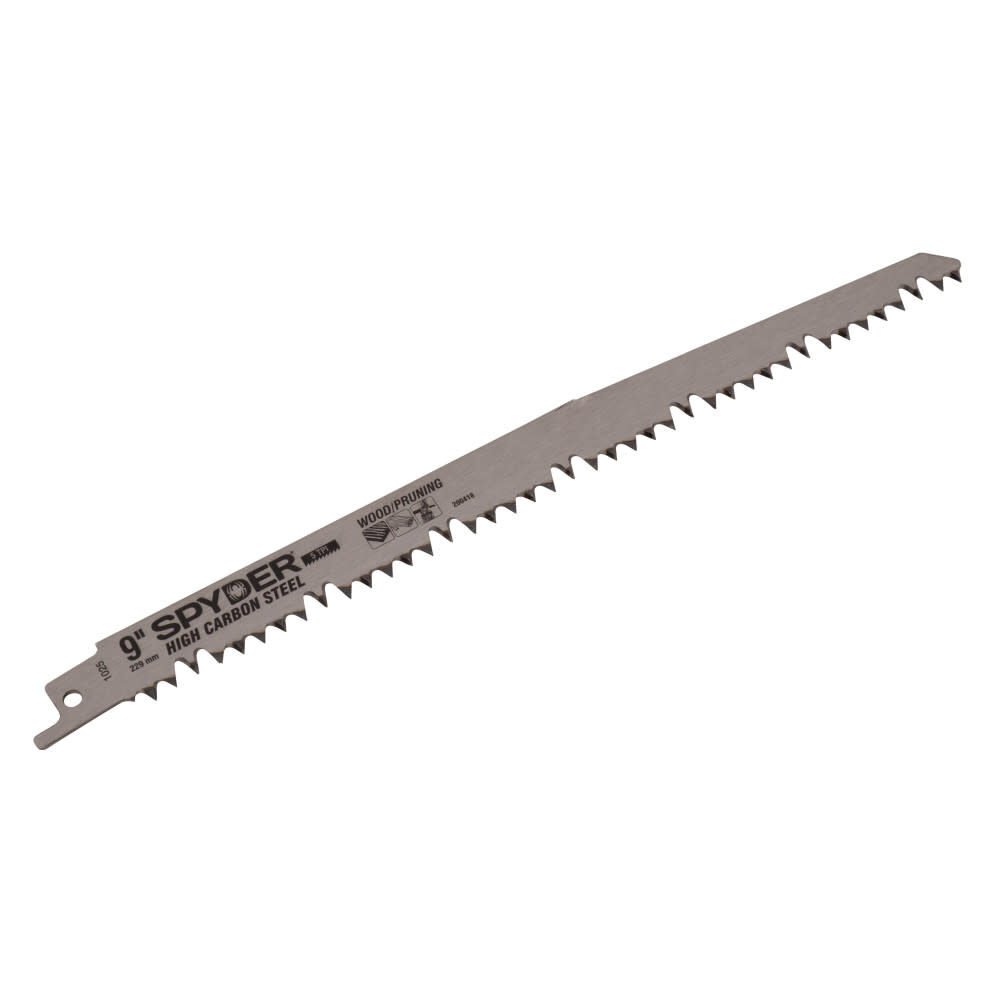 Spyder 9 Inch 5 TPI Fleam Ground HCS Pruning Reciprocating Saw Blade, large image number 1