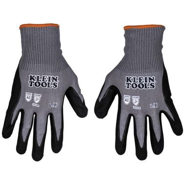 Klein Tools A2 Cut Knit Dipped Gloves, Large, 2pk, large image number 0
