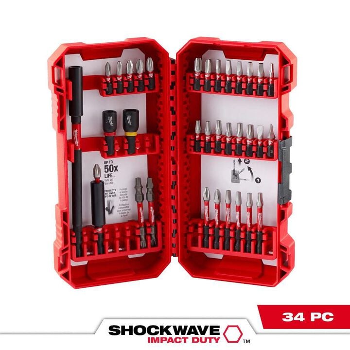 Milwaukee SHOCKWAVE Impact Duty Driver Bit Set 34pc, large image number 13