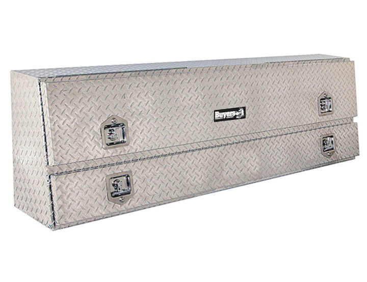 Buyers Products Company 21x13x72 Inch Diamond Tread Aluminum Pick-Up Truck Contractor With Lower Door, large image number 0