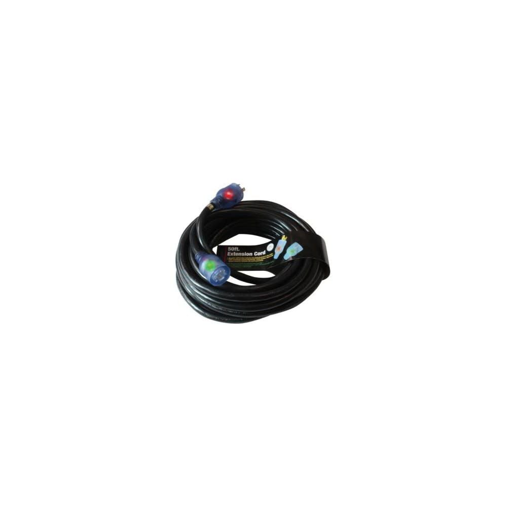 Century Wire 50 ft 10/4 SJTW Black Power Transfer Generator Cord, large image number 1