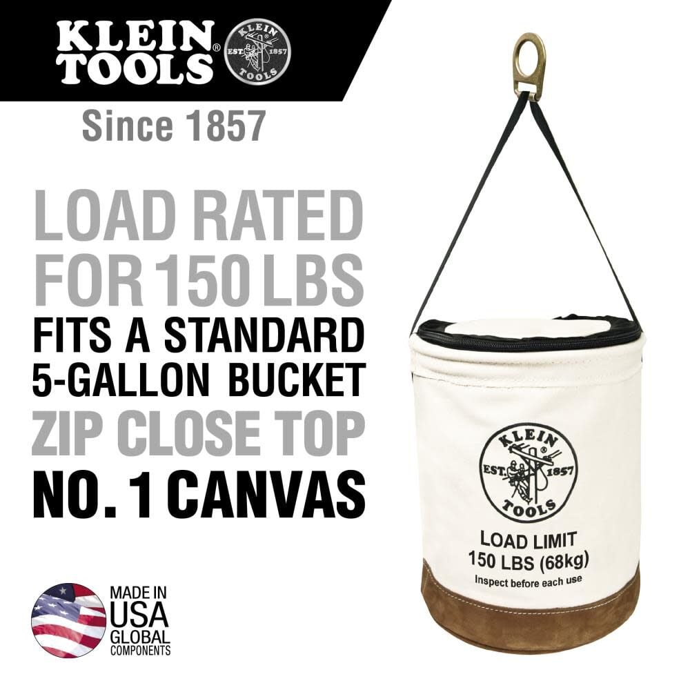 Klein Tools Heavy Duty Top Closing Bucket 22in, large image number 2
