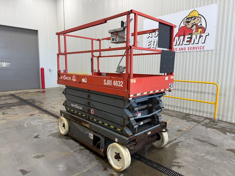 Skyjack SJIII4632 32 Ft Electric Slab Scissor Lift Used 2016, large image number 7