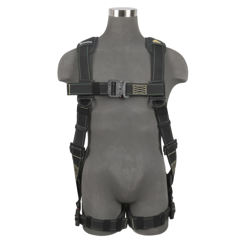 Safewaze Arc Flash Full Body Harness: DE 1D, DE QC Chest/Legs, large image number 1
