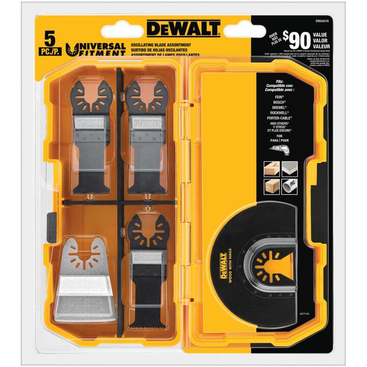 DEWALT ATOMIC 20V MAX Brushless Cordless Oscillating Multi-Tool (Bare Tool) & 5-Piece Oscillating Set, large image number 1