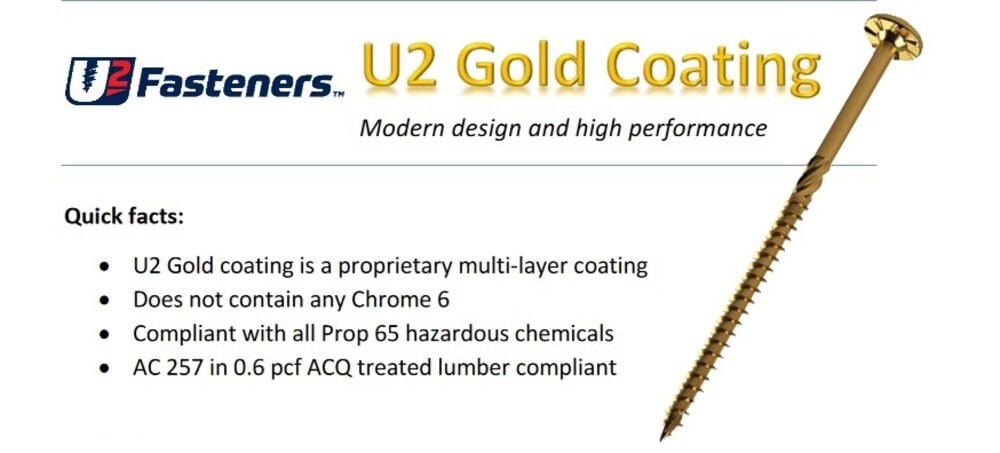 U2 Fasteners Construction Screw 3/8 Inch X 8 Inch, 300ct, large image number 5