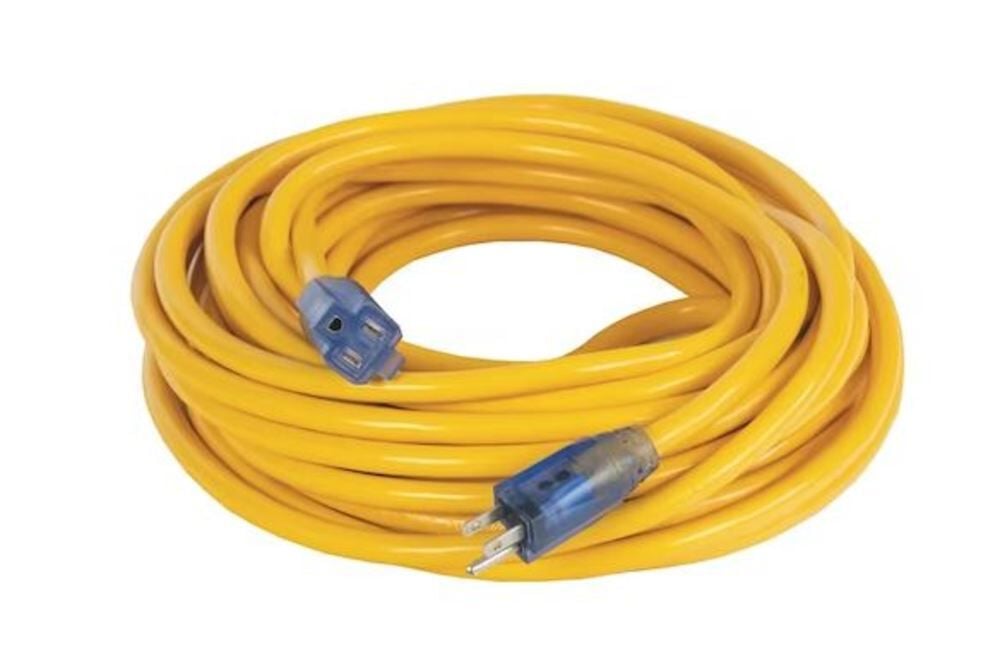 DEWALT 100 ft 10/3 SJTW Yellow Lighted Extension Cord – DXEC17003100