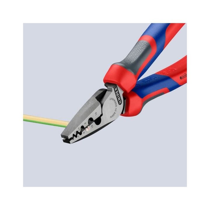 Knipex 7-1/4 Inch Steel Crimping Plier for Wire Ferrules, large image number 4