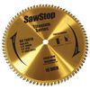 Sawstop Titanium Series Premium Woodworking Blade - 10In x 80T High AT Plywood Blade, small