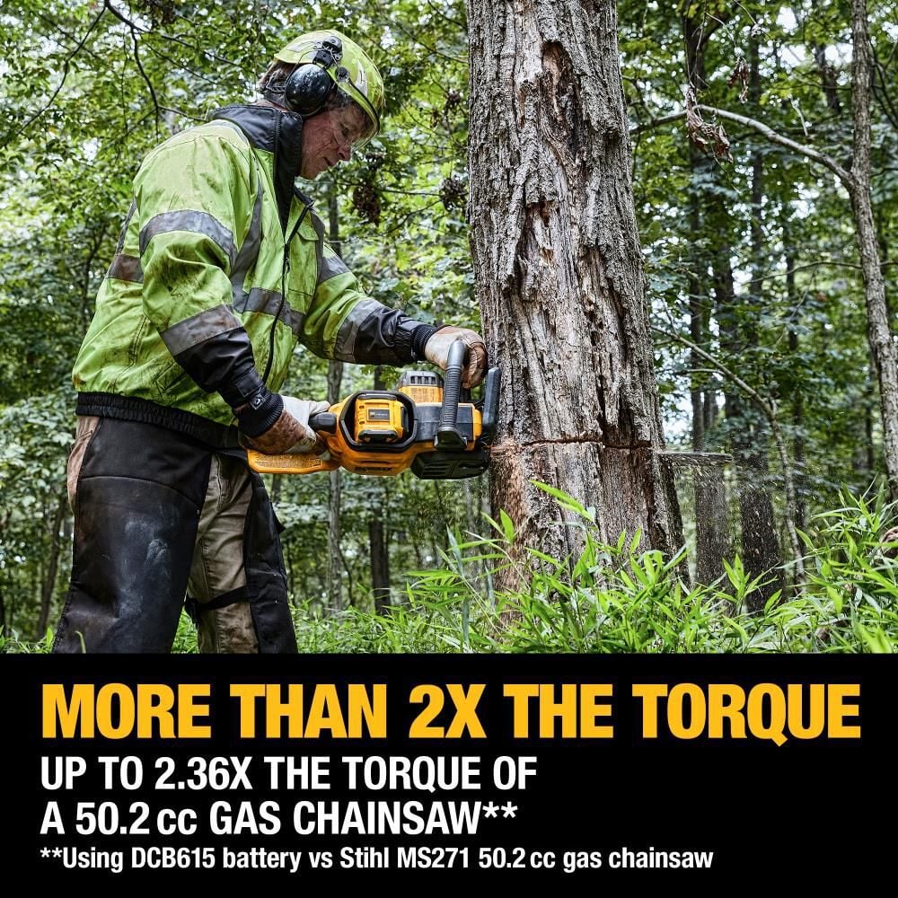 DEWALT FLEXVOLT 60V MAX Chainsaw Brushless Cordless 20inch 5Ah Kit, large image number 15