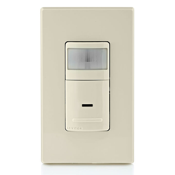 Leviton Decora Motion Sensor Switch 2.5A 120V Almond Occupancy, large image number 2