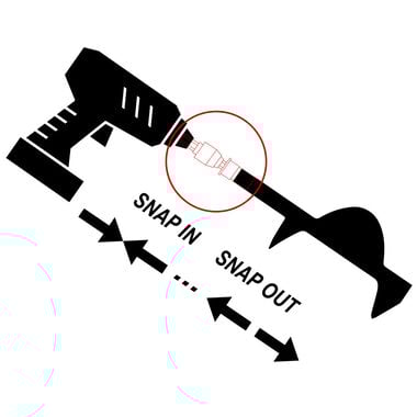 Deep Freeze EZ Auger Connection System Pistol Bit, large image number 1