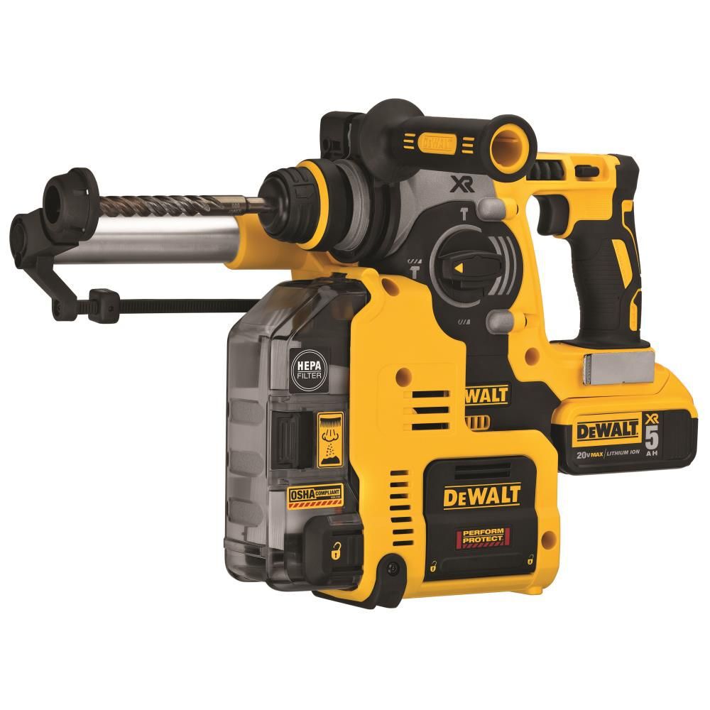 DEWALT 20V MAX 1in Rotary Hammer with Dust Collection Kit, large image number 8
