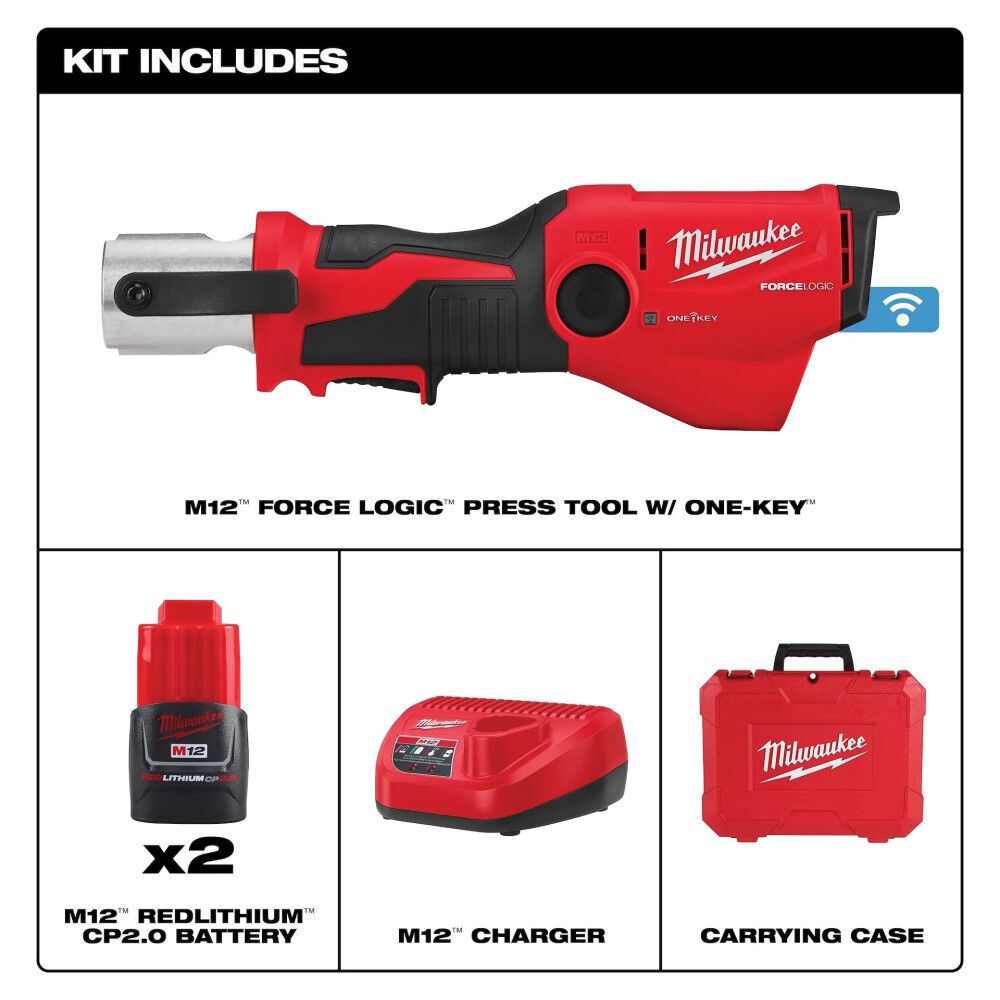 Milwaukee M12 Press Tool Kit and M12 Brushless Copper Tubing Cutter (Bare Tool) Bundle, large image number 3