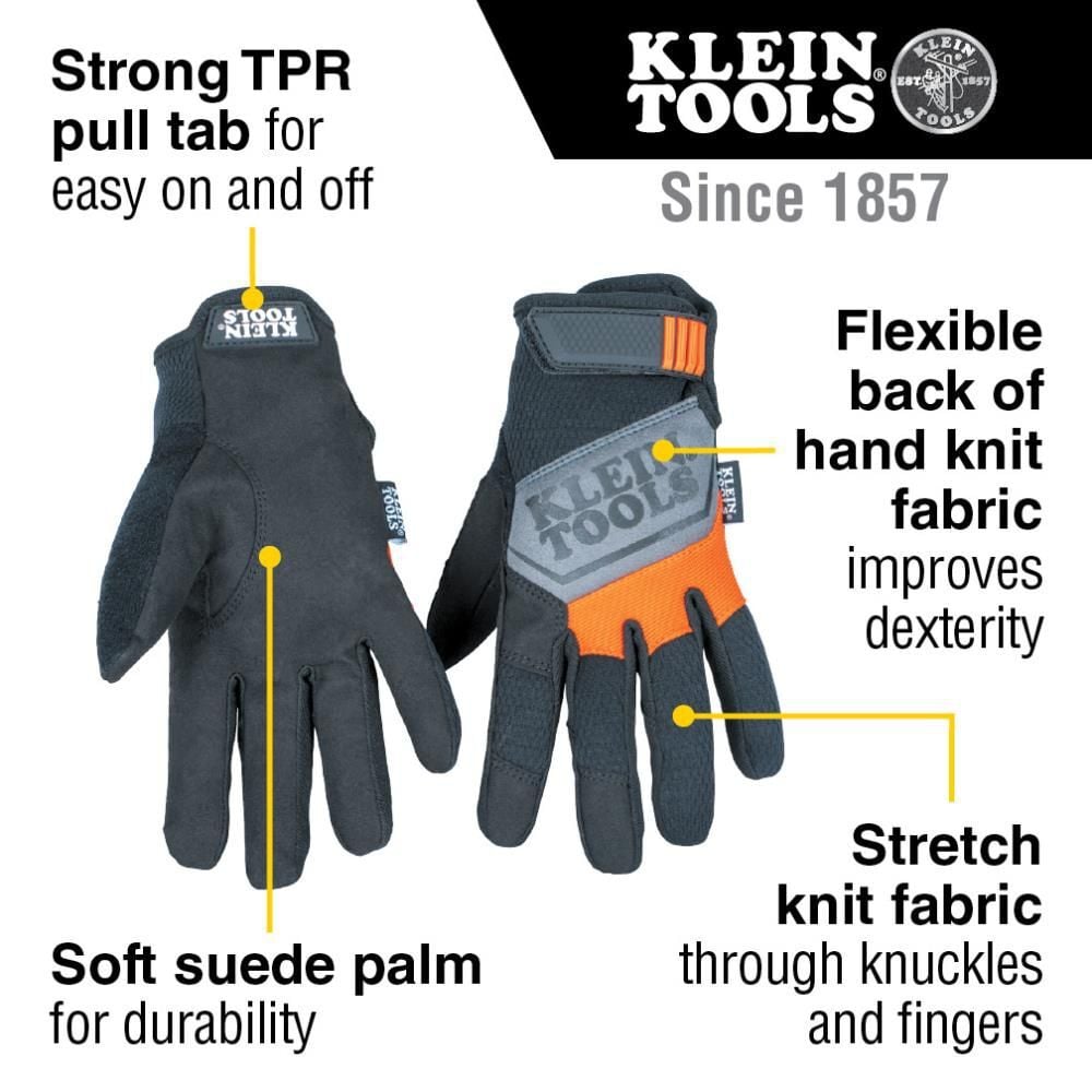 Klein Tools General Purpose Gloves, Large, large image number 2