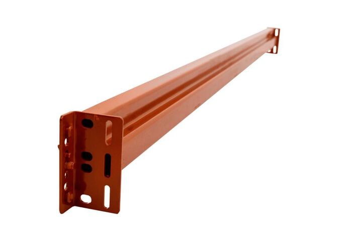 WPRP Wholesale 4 Inch x 96 Inch 5830 Lbs Teardrop Pallet Rack Beam Orange, large image number 2
