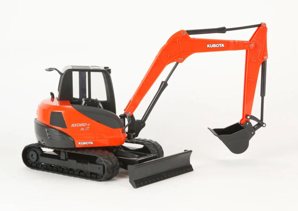 Kubota KX080-4 1:18 Scale Miniature Toy Excavator – 77700-03890