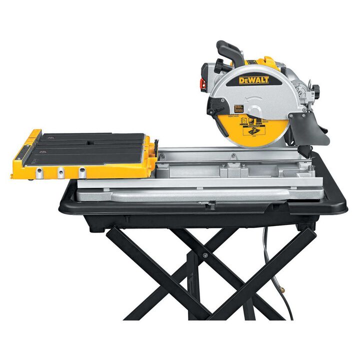 DEWALT 10 Inch Corded Wet Tile Saw & Wet Tile Saw Stand for D24000 Bundle, large image number 4