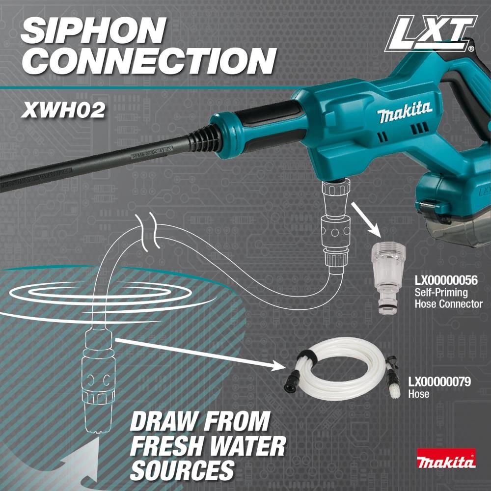 Makita 18V LXT 320 PSI 0.7 GPM Battery Powered Cold Water Power Cleaner (Bare Tool), large image number 7
