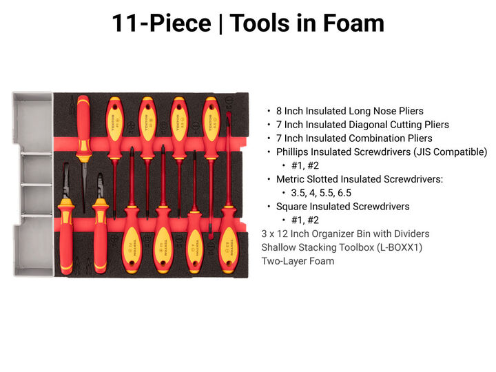 Tekton Insulated Drivers and Pliers Set, 11 Pieces, large image number 4