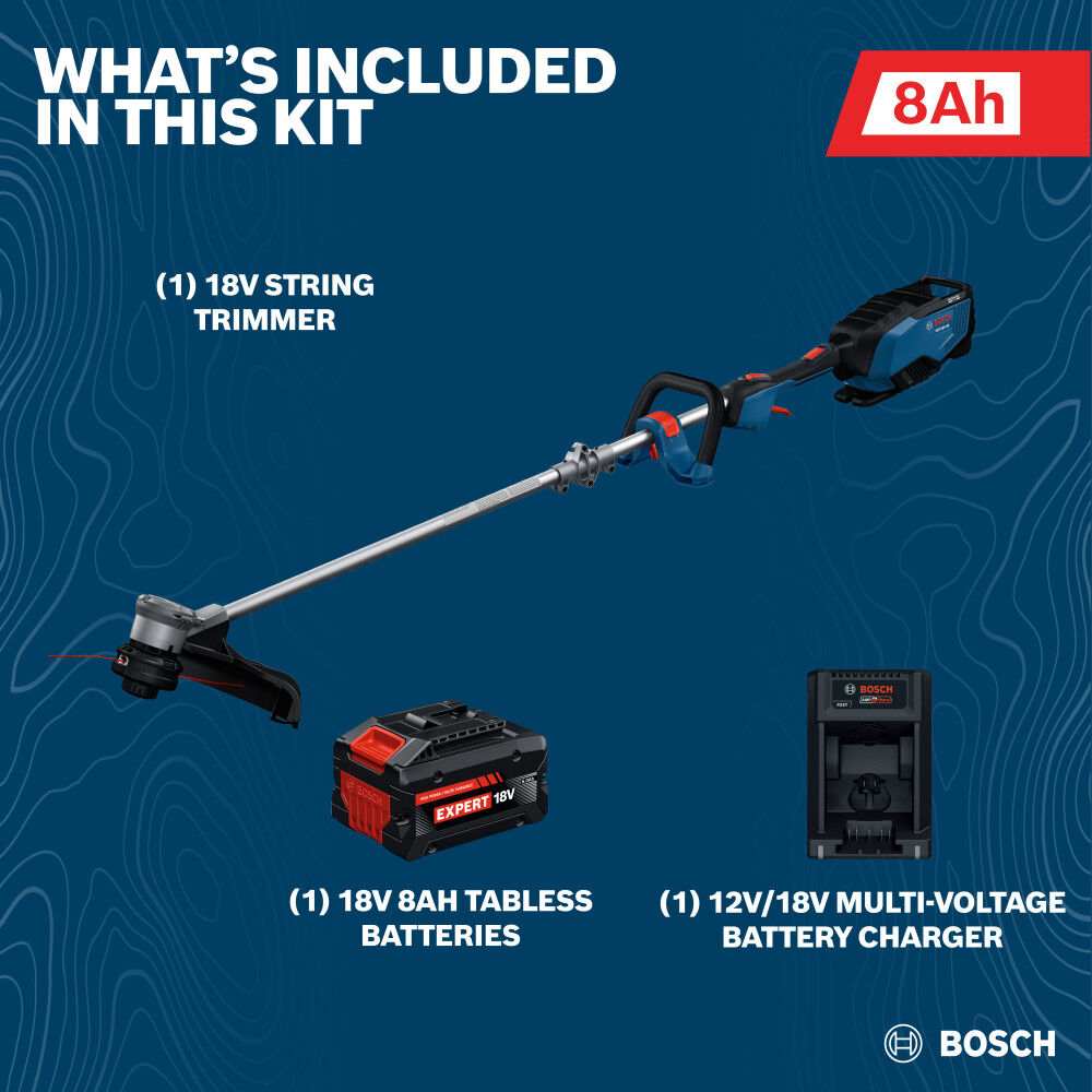 Bosch 18V String Trimmer Kit, large image number 3