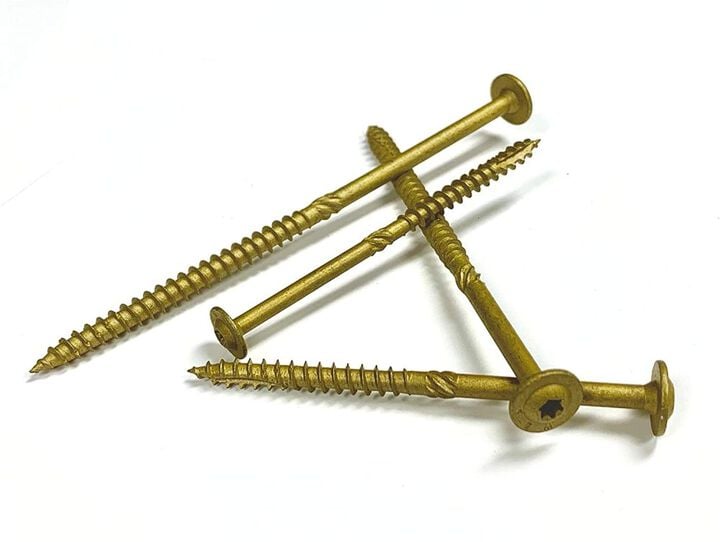 Western Builders Supply 1 In. Bronze Round Washer Head Type 17 Construction Lag Screw, large image number 1